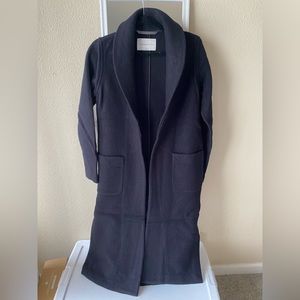 Aritzia Babaton luxe lounge coat black xs